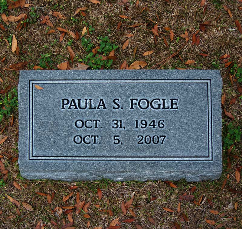 Paula S. Fogle Gravestone Photo