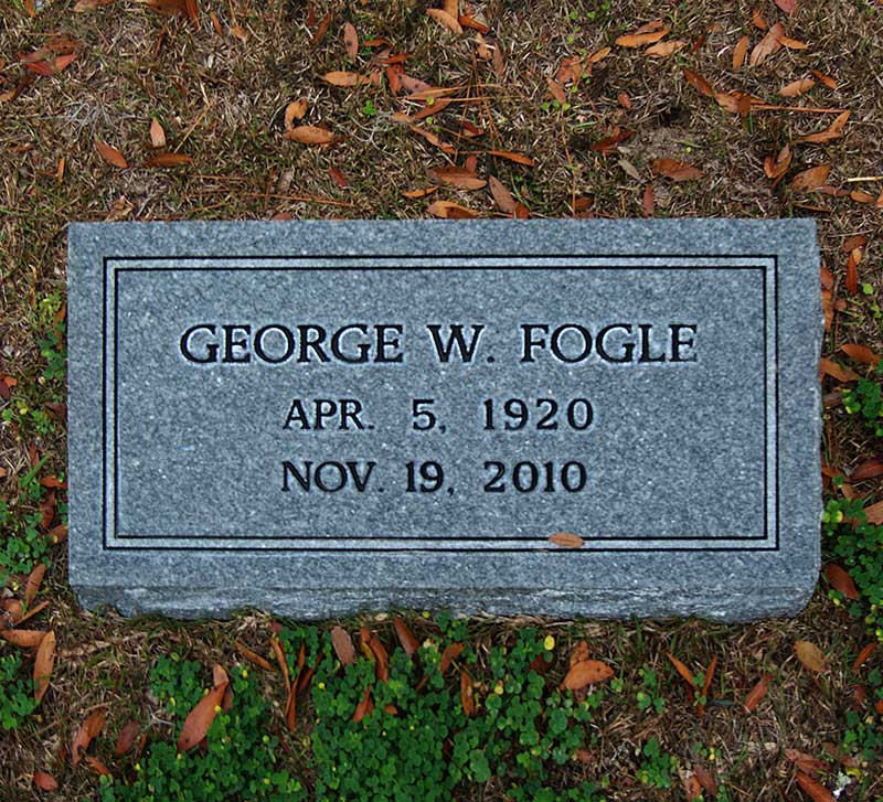 George W. Fogle Gravestone Photo