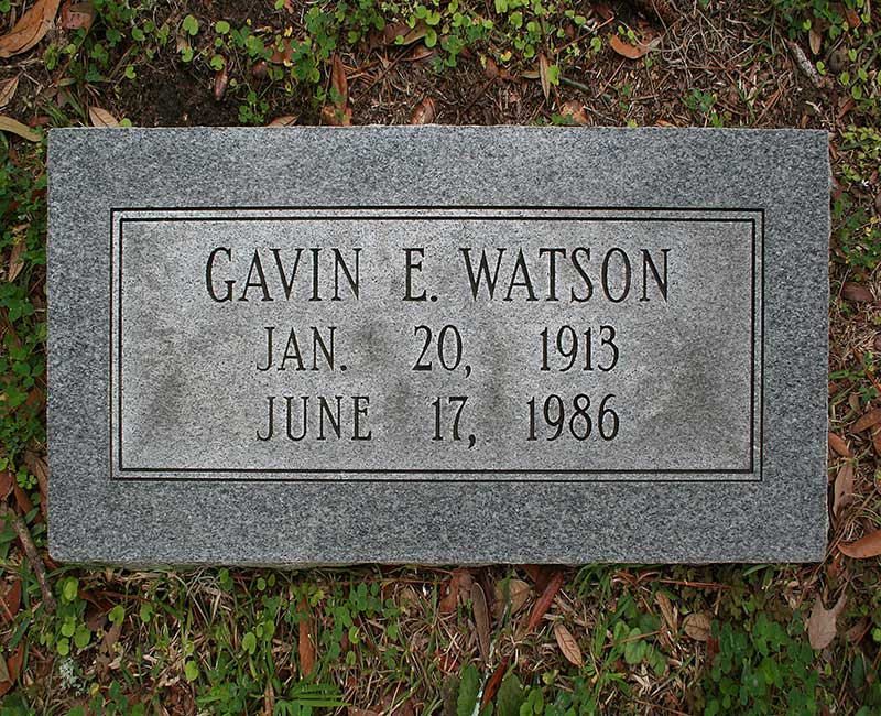 Gavin E. Watson Gravestone Photo