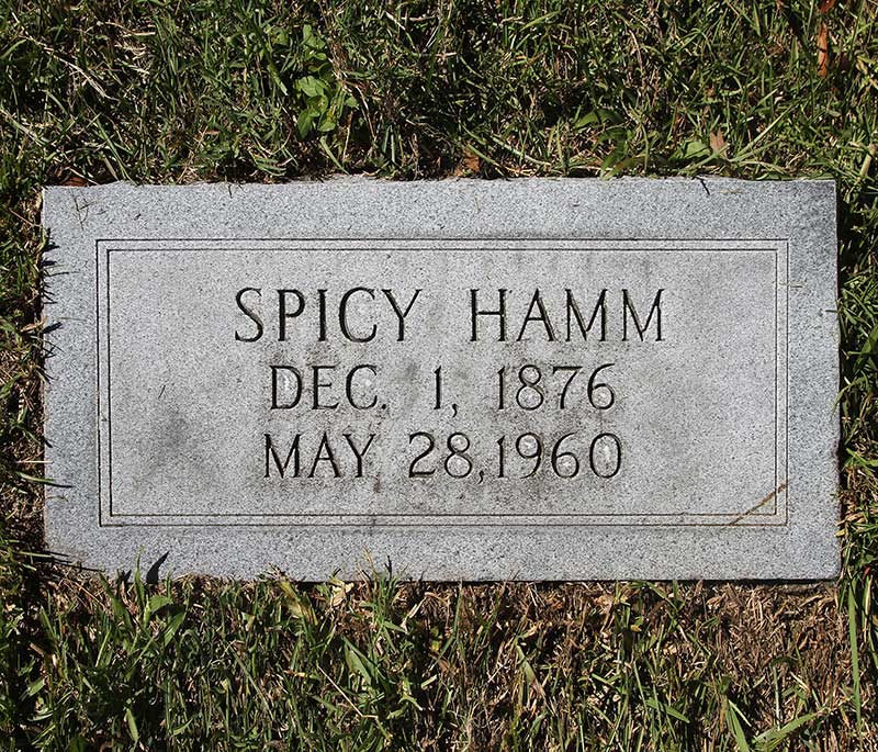 Spicy Hamm Gravestone Photo