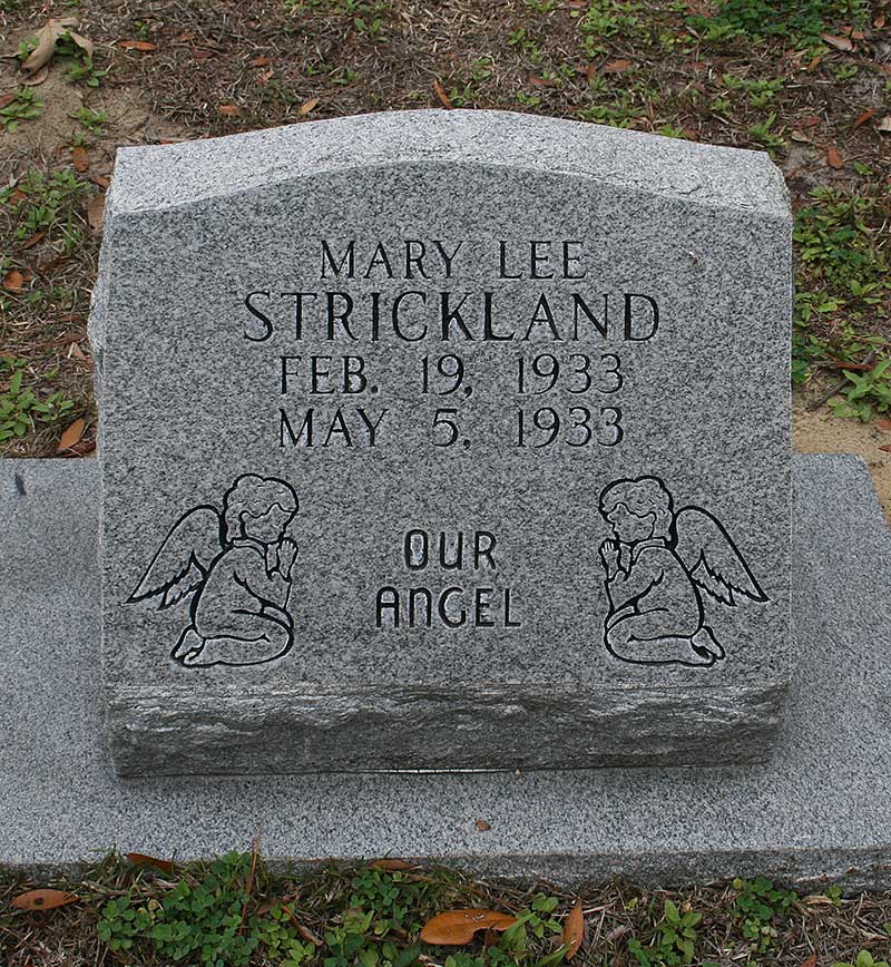 Mary Lee Strickland Gravestone Photo