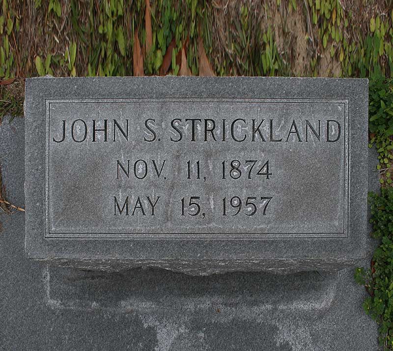 John S. Strickland Gravestone Photo