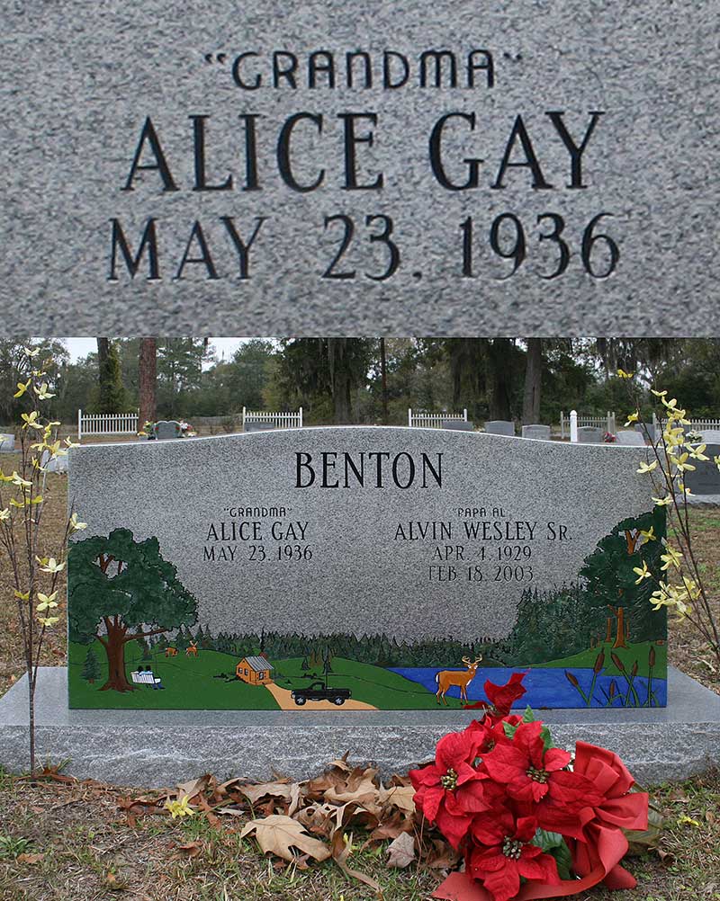 Alice Gay Benton Gravestone Photo