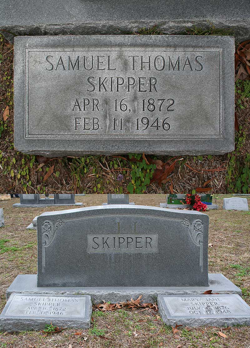Samuel Thomas Skipper Gravestone Photo