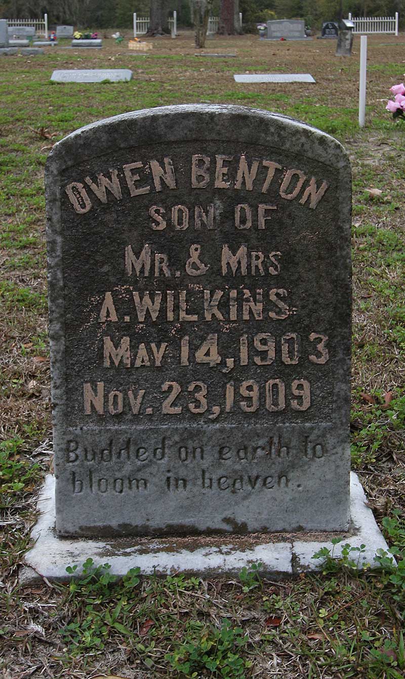 Owen Benton Wilkins Gravestone Photo