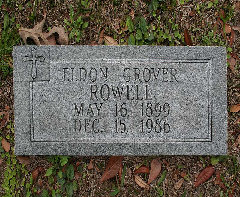 Eldon Grover Rowell Gravestone Photo