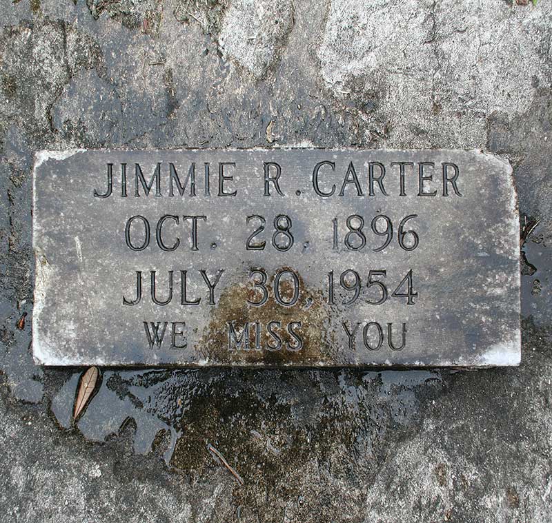 Jimmie R Carter Gravestone Photo