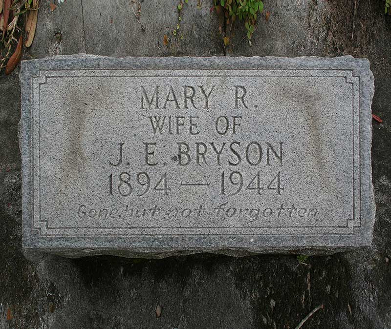 Mary R Bryson Gravestone Photo