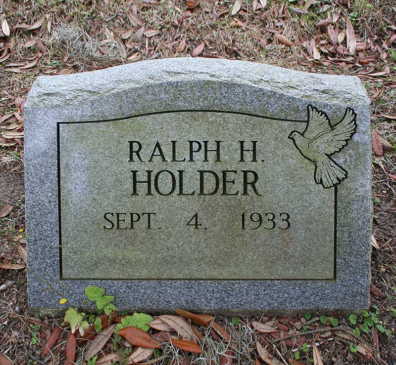 Ralph H Holder Gravestone Photo