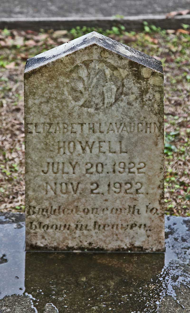 Elizabeth Lavaughn Howell Gravestone Photo