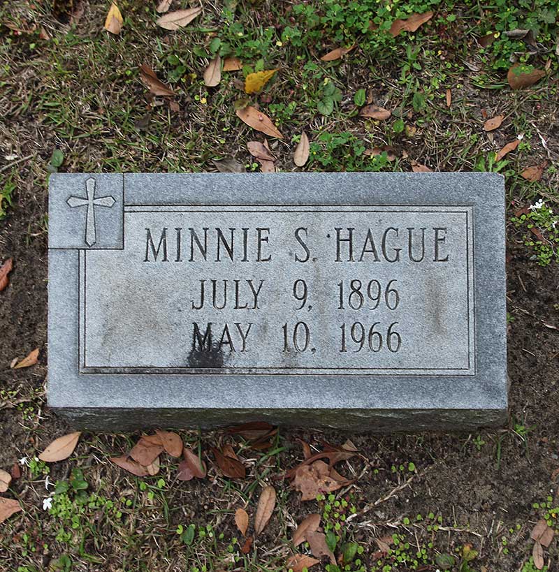Minnie S. Hague Gravestone Photo
