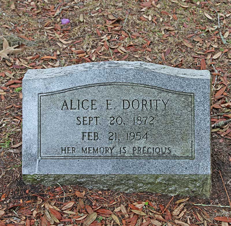 Alice E. Dority Gravestone Photo