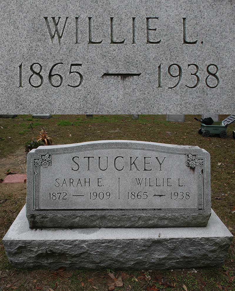 Willie L Stuckly Gravestone Photo