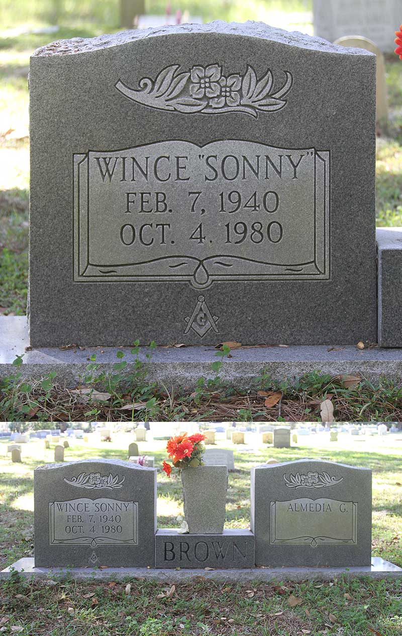 Wince (Sonny) Brown Gravestone Photo