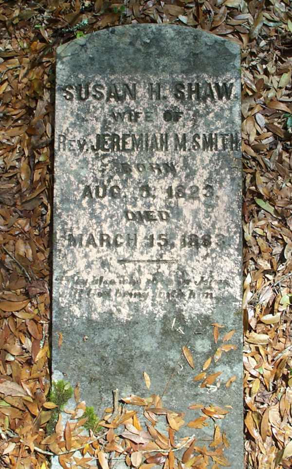 Susan H. Shaw Smith Gravestone Photo
