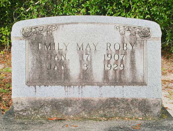 Emily May Roby Gravestone Photo