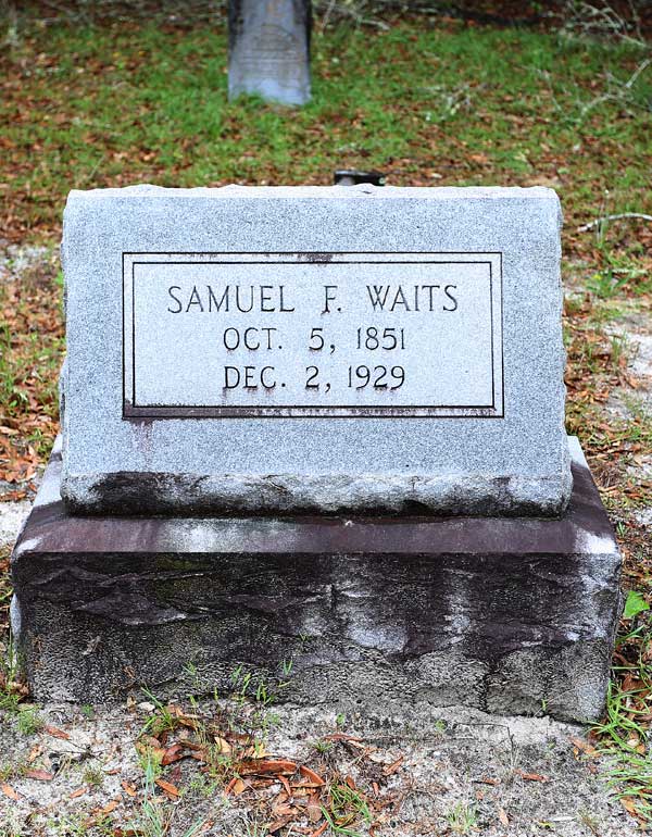 Samuel F. Waits Gravestone Photo