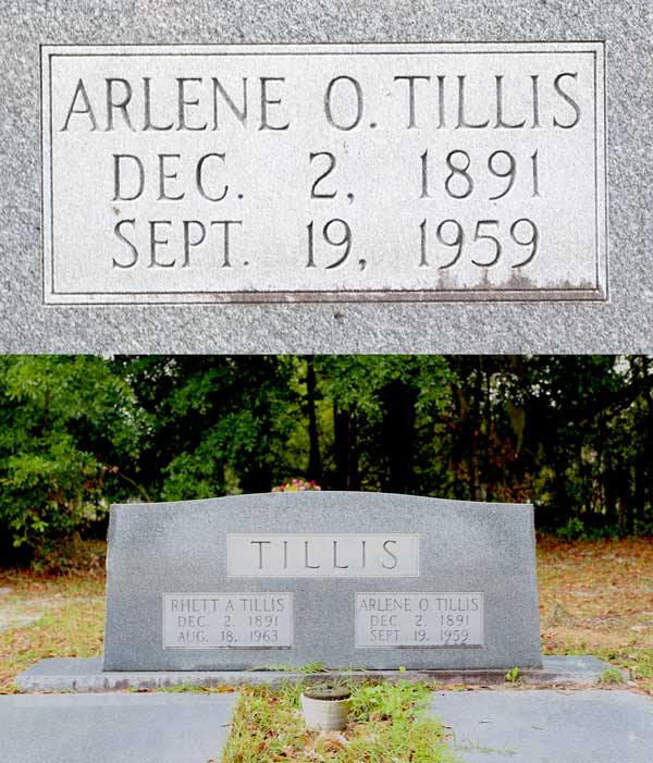Arlene O. Tillis Gravestone Photo