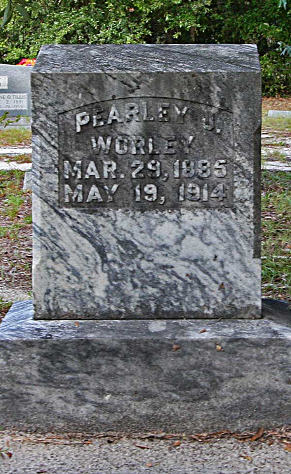 Pearley J. Worley Gravestone Photo