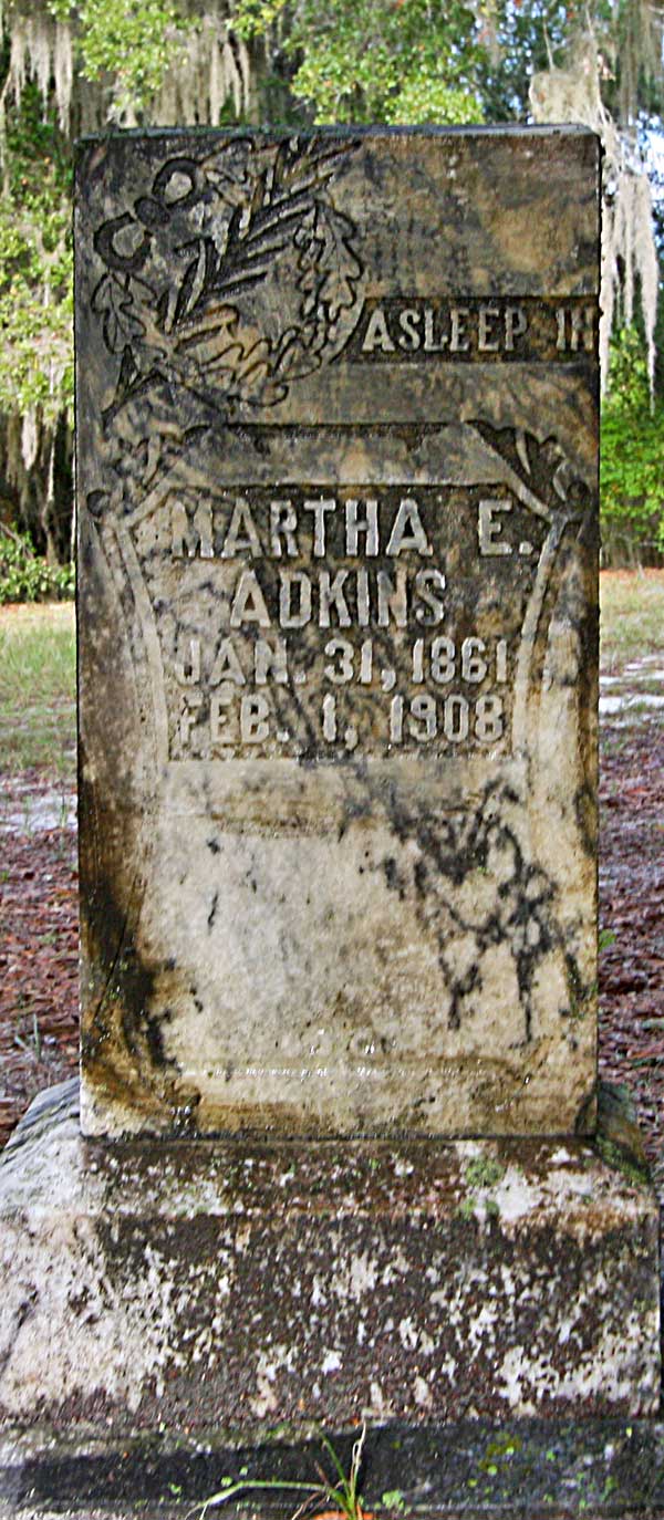 Martha E. Adkins Gravestone Photo