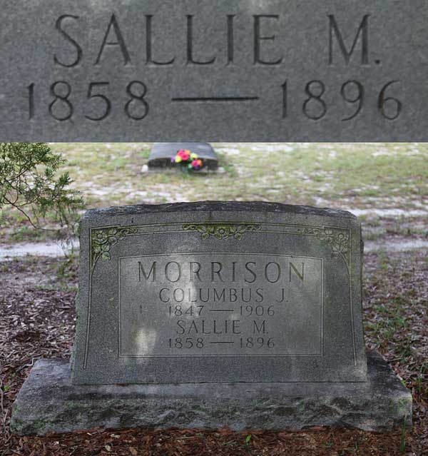 Sallie M. Morrison Gravestone Photo
