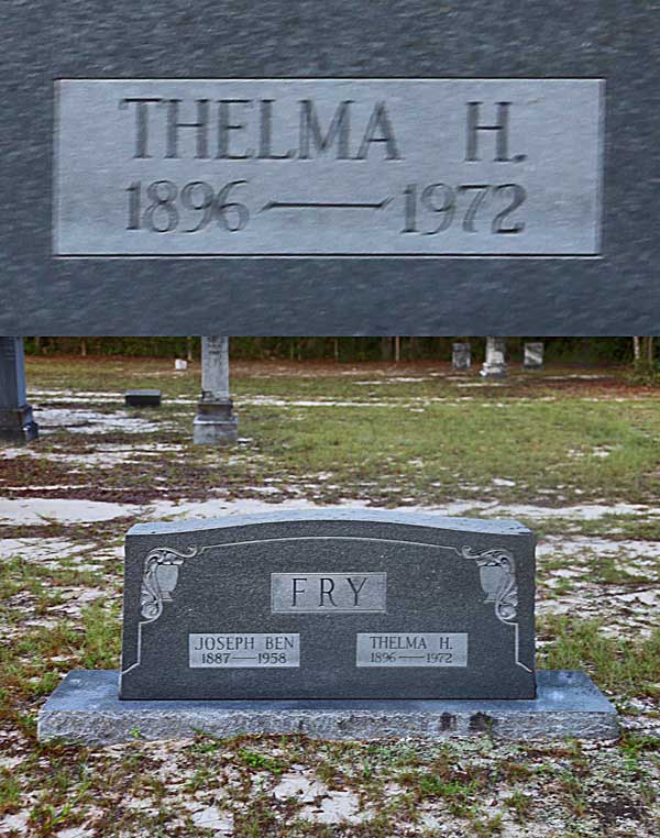 Thelma H. Fry Gravestone Photo
