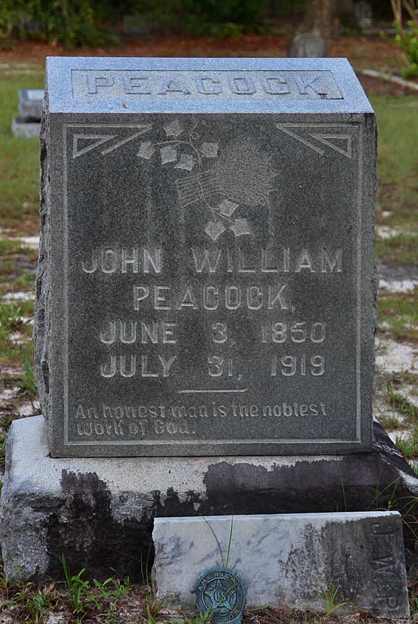 John William Peacock Gravestone Photo