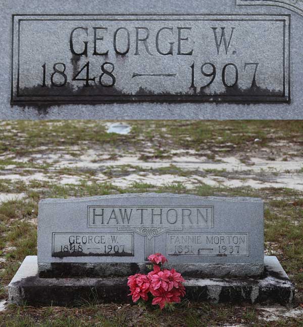 George W. Hawthorn Gravestone Photo