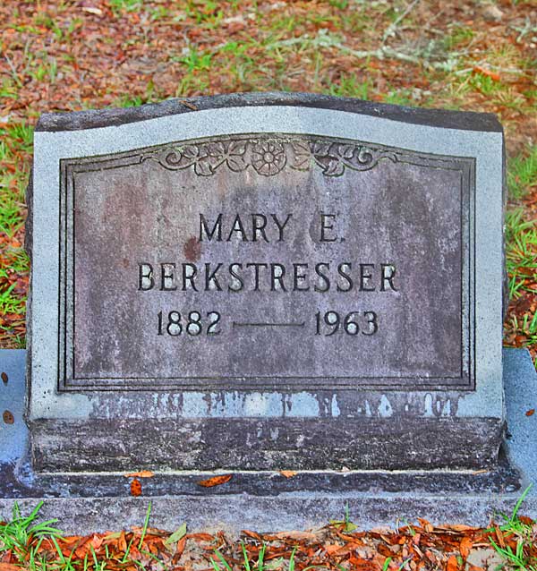 Mary E. Berkstresser Gravestone Photo