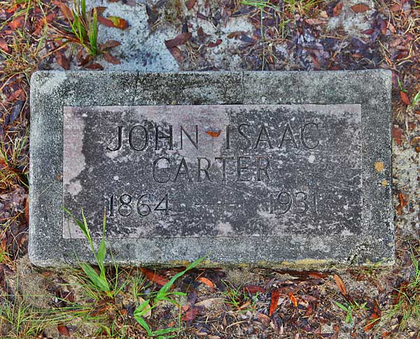 John Isaac Carter Gravestone Photo