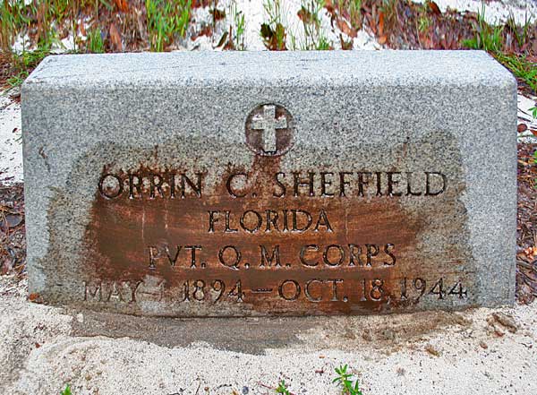 Orrin C. Sheffield Gravestone Photo
