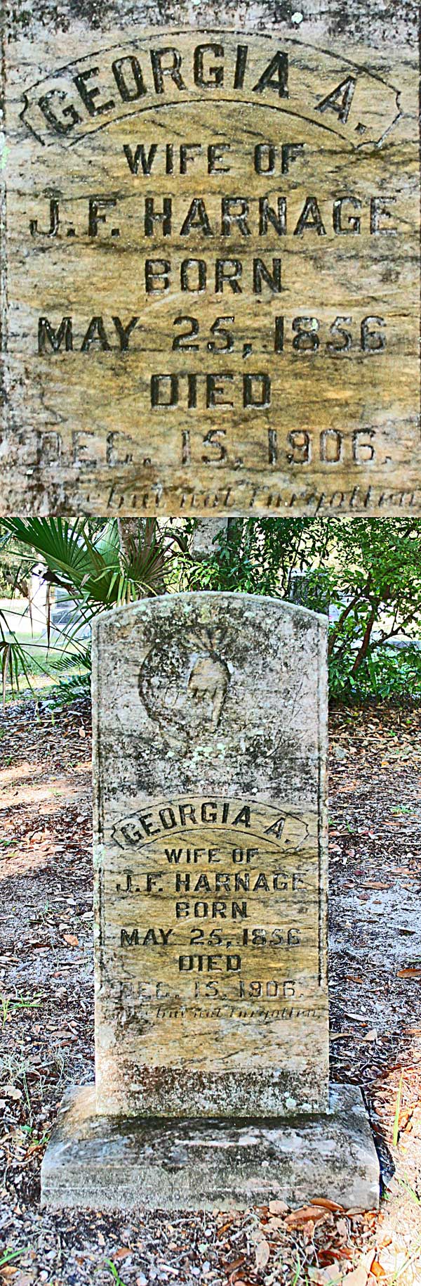 Georgia A. Harnage Gravestone Photo