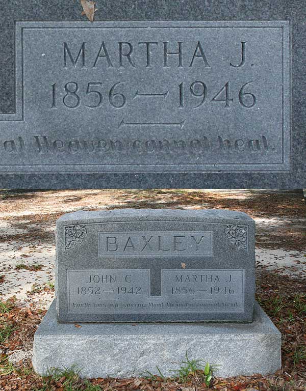 Martha J. Baxley Gravestone Photo
