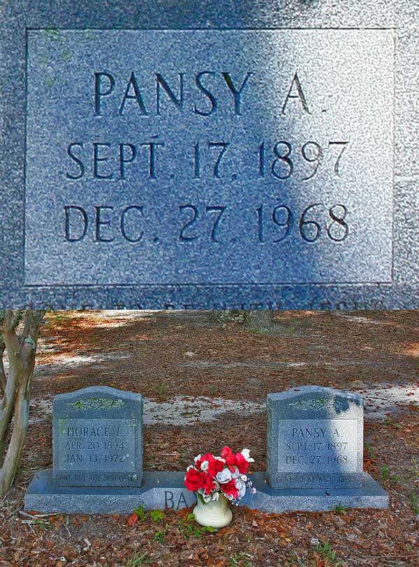 Pansy A. Baxley Gravestone Photo