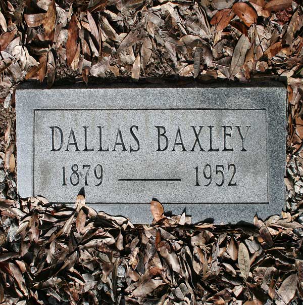 Dallas Baxley Gravestone Photo