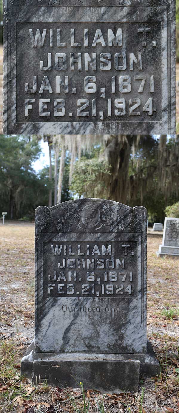 William T. Johnson Gravestone Photo