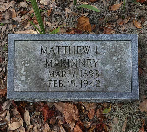 Matthew L McKinney Gravestone Photo