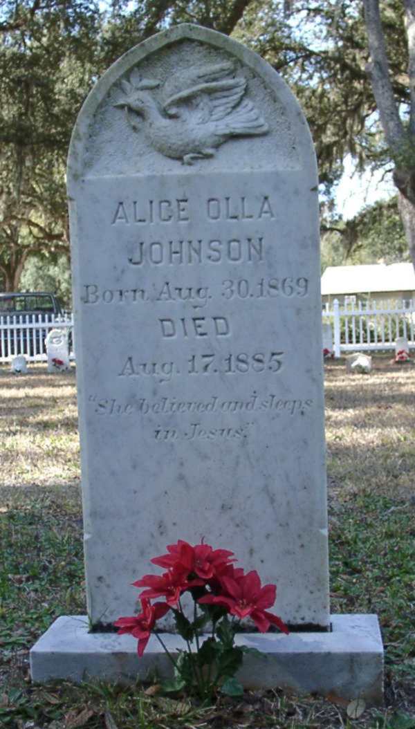 Alice Olla Johnson Gravestone Photo