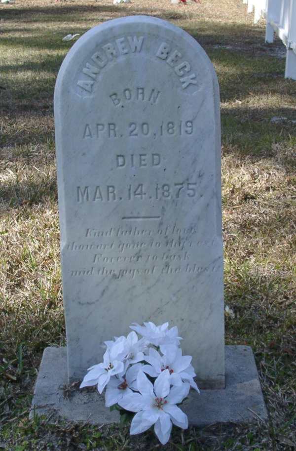 Andrew Beck Gravestone Photo