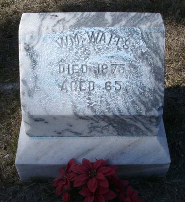 WM. Waits Gravestone Photo