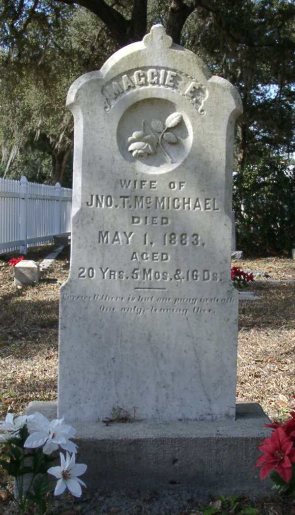 Maggie E. McMichael Gravestone Photo