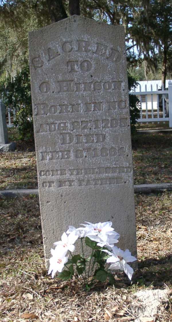 O. Hinson Gravestone Photo