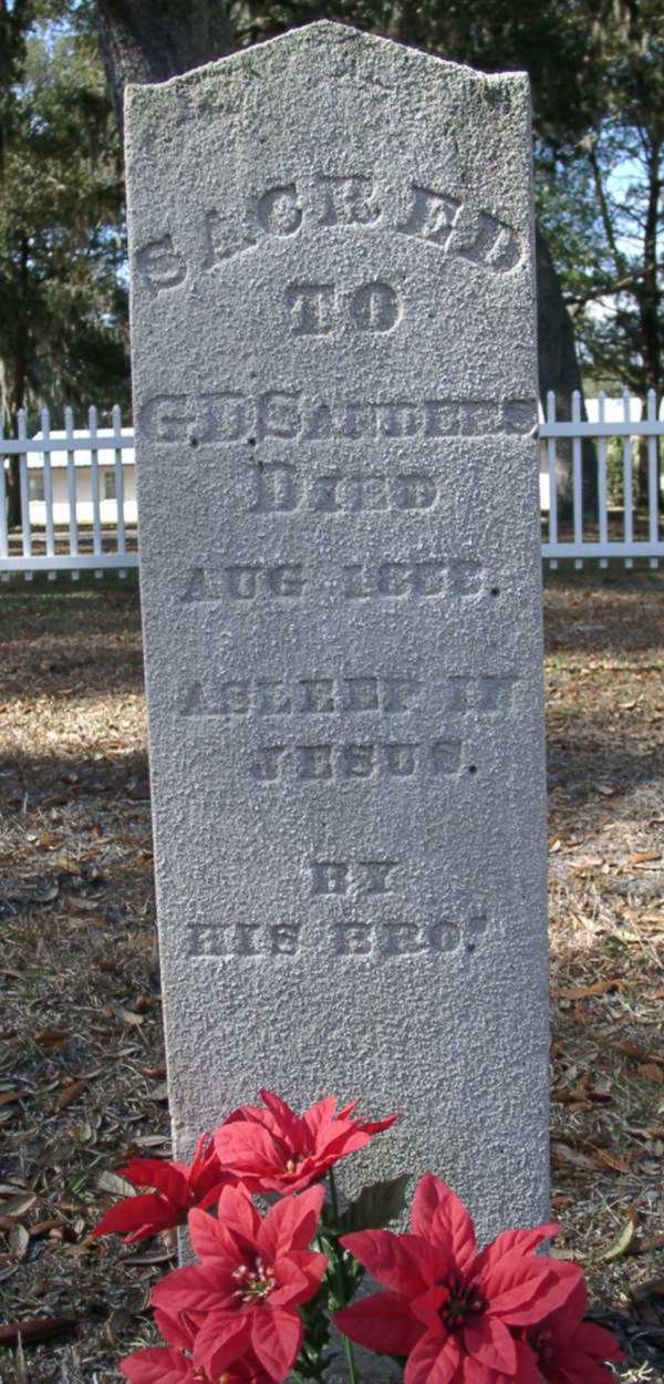 G.D. Sanders Gravestone Photo