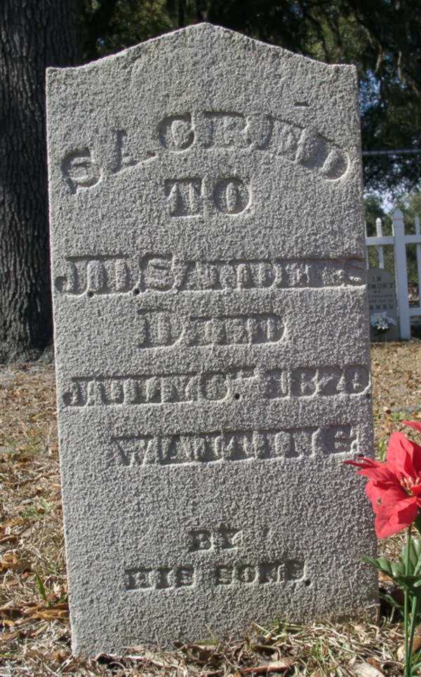 J.D. Sanders Gravestone Photo