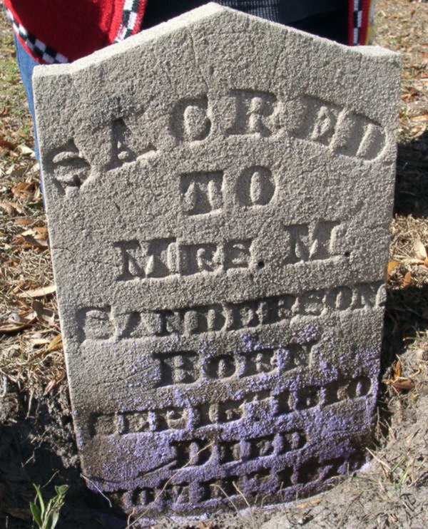 Mrs. M. Sanderson Gravestone Photo