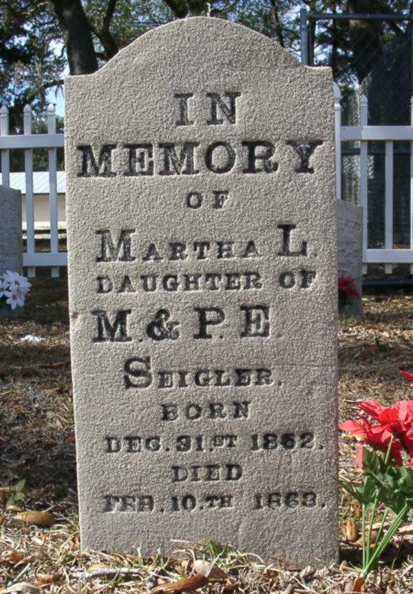 Martha L. Seigler Gravestone Photo