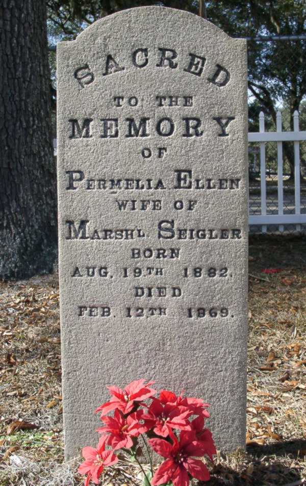 Permelia Ellen Seigler Gravestone Photo