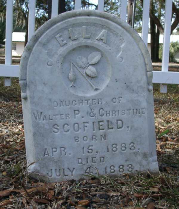 Ella Scofield Gravestone Photo
