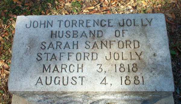 John Torrance Jolly Gravestone Photo