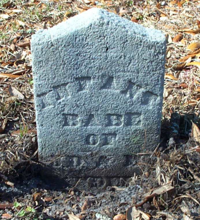 Infant Babe Sanders Gravestone Photo